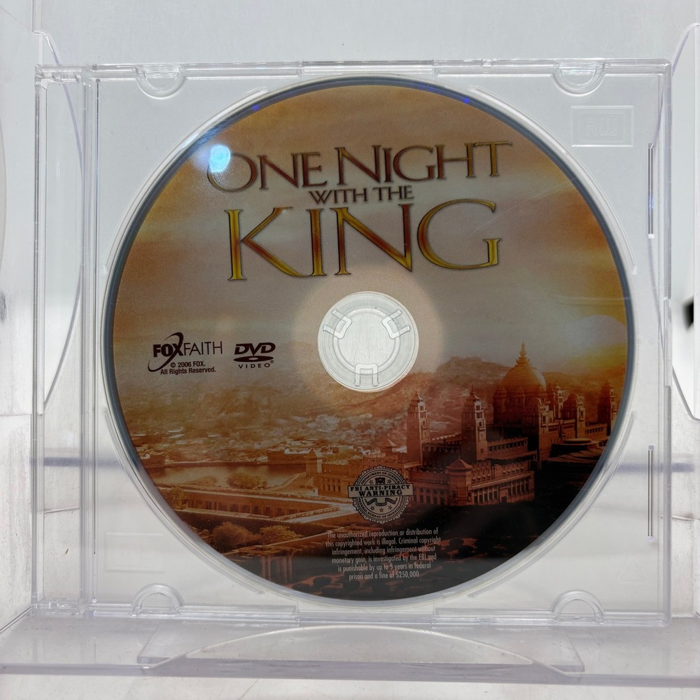 One Night With The King DVD 2006 FoxFaith Historical Biblical Drama Movie Disc